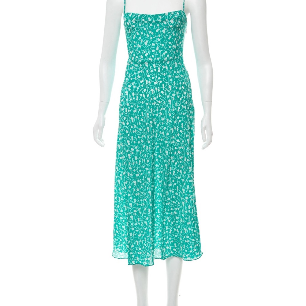 Réalisation Par Amelia Poison Ivy Green Floral Dress